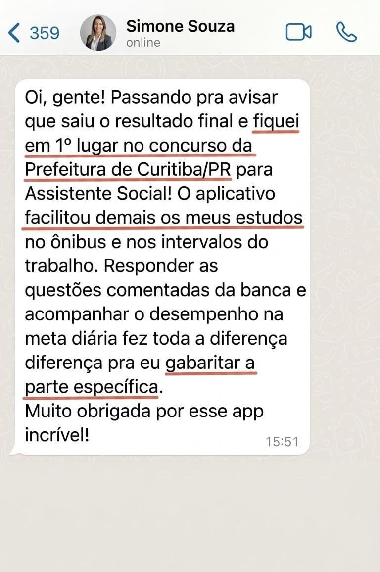 Depoimento de cliente do Memoriza AS