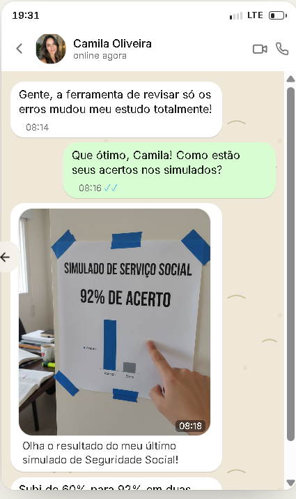 Prova social do Memoriza AS